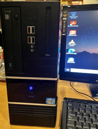 Ordenador PC i7 semitorre+monitor TV led OKI HD