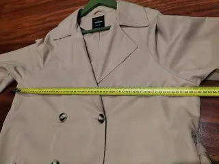 Gabardina larga color Camel de Mujer