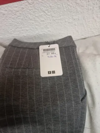 Traje sastre chaqueta y pantalón gris mujer