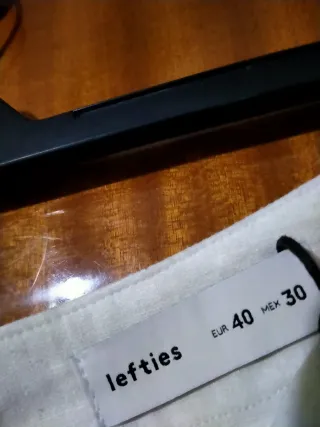 Pantalones anchos de lino mujer sin estrenar