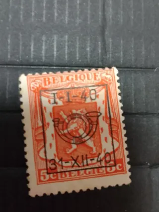 Francobollo Belgio 5c 1940