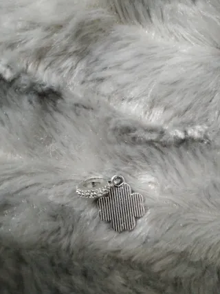 Colgante Trébol Rosa con Circonitas