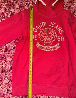 Felpa rossa con stampa tigre Gaudi