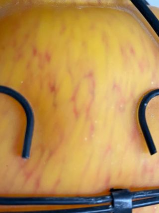 Lampada Veneziana Vetro Soffiato Arancio