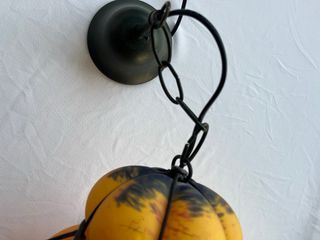 Lampada Veneziana Vetro Soffiato Arancio