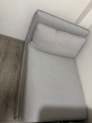 Sofá cama individual gris