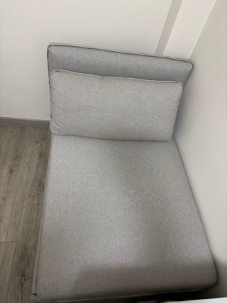 Sofá cama individual gris