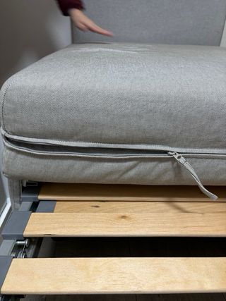 Sofá cama individual gris