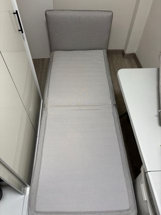 Sofá cama individual gris