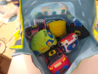 Alfombra de juegos carretera con coches