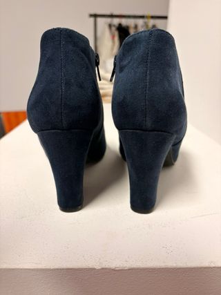 Botines Antelina Azul Marino Talla 38