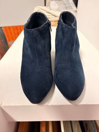 Botines Antelina Azul Marino Talla 38