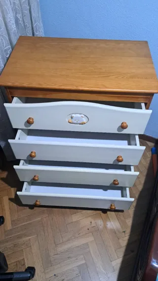 Cómoda cambiador bebé