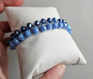 Bracciale cristalli blu