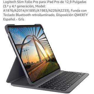 Logitech Slim Folio Pro iPad Pro 12.9 Gris