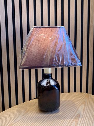 Lámpara Botella Whisky Marrón