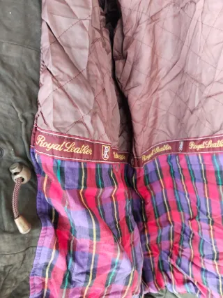 Chaqueta de cuero hombre verde