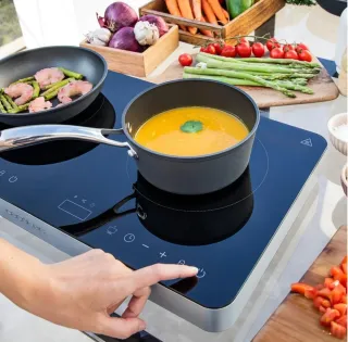 Placa de inducción doble programable nueva