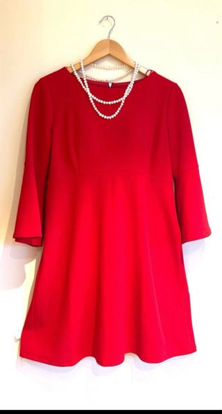 Vestido Rojo Fórmula Joven Talla M