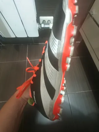 Zapatillas Fútbol Adidas Negras Naranja