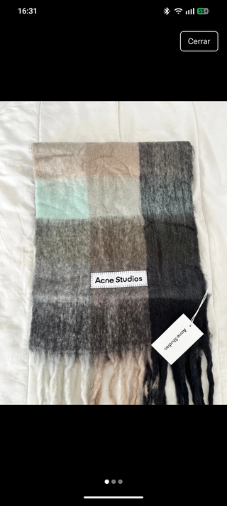 Écharpe Acne Studios cuadros suave y cálida