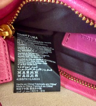 BOLSO BIMBA Y LOLA ROSA PIEL