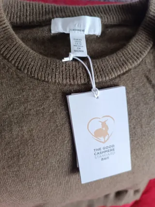 Jersey H&M Cachemira 100% Marrón