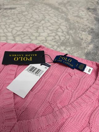 Malha Polo Ralph Lauren Rosa Tamanho S