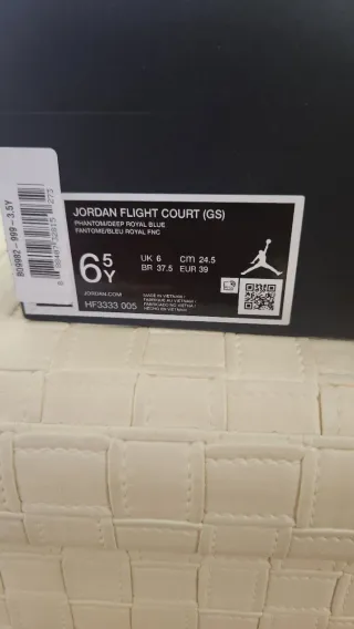 Jordan Flight Court GS - EU 39 - Bianco/Blu