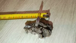 Cuarzo Amatista Veracruz sobre Calcita