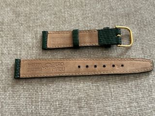 CORREA DE RELOJ DE PIEL VERDE