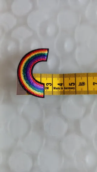 Toppa arcobaleno termoadesiva piccola nuova cucito