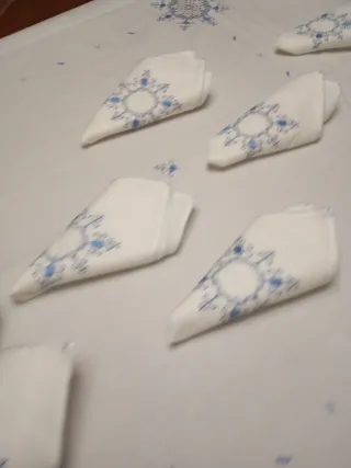 Mantelería Lagartera Bordada a Mano nueva ñ