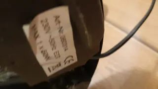 Lámpara de pie flexo negra