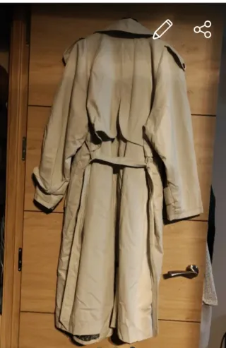 Gabardina mujer beige y multicolor