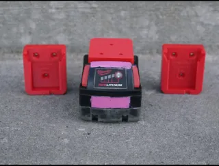 Soportes Batería Milwaukee M18