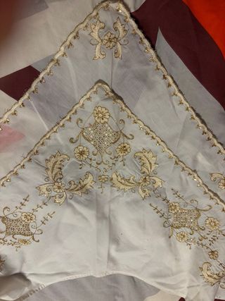 Manteletas niña fallera doradas