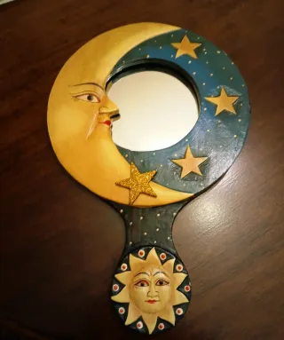 Specchio Sole Luna Decorativo