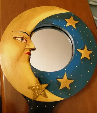 Specchio Sole Luna Decorativo