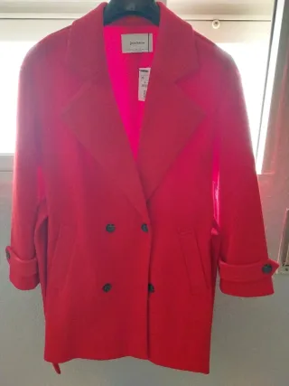 Abrigo mujer rojo talla XS Sin estrenar