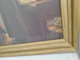 Cuadro Vintage Años 60. Tejedoras.