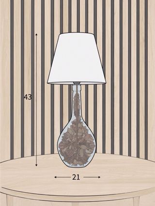 Lámpara de mesa de botella de vino