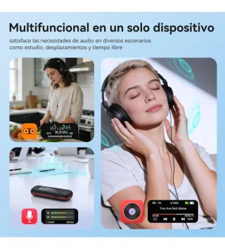 Reproductor MP3 32GB Negro/Rojo