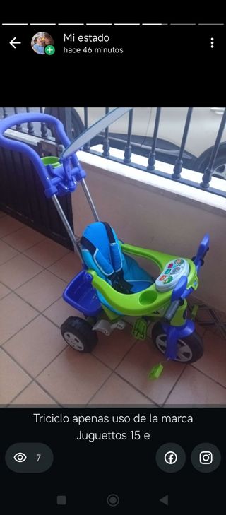 Triciclo Juguettos casi nuevo