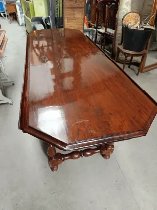 Mesa Comedor Caoba Extensible