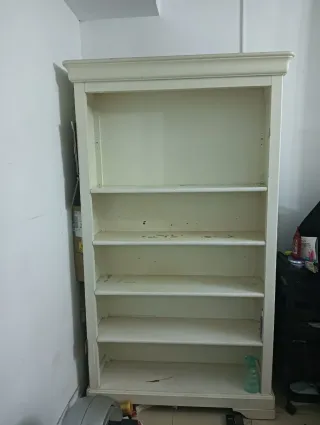 Estantería Blanca Maciza