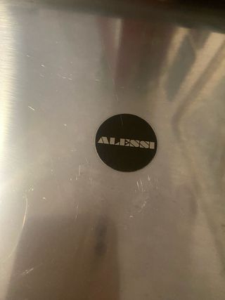 Vassoio Alessi in acciaio vintage