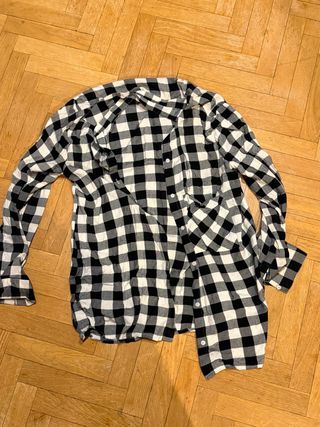 Camisa cuadros blanco y negro