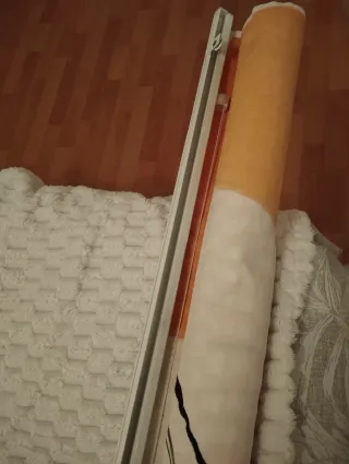 Cortina textil de ropa pintada a mano