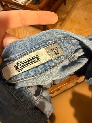 Camisa vaquera larga